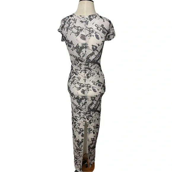 Princess Polly Read About It Ruched Bodycon Maxi Dress - Picture 4 of 10